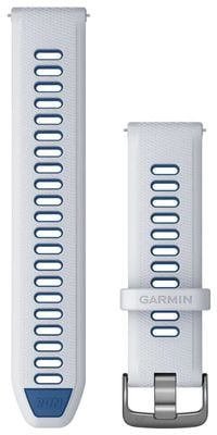 Garmin Quick Release  Strap Only (22mm) Whitestone/Tidal Blue Silicone, Slate Hardware 010-11251-A1