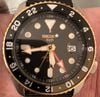 Customer picture of Seiko 5 Sports SKX GMT Mocha Black Dial / Brown Leather Strap SSK036K1