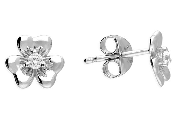 CME Leicester Limited H6445/C Silver Cubic Zirconia Small Jewellery