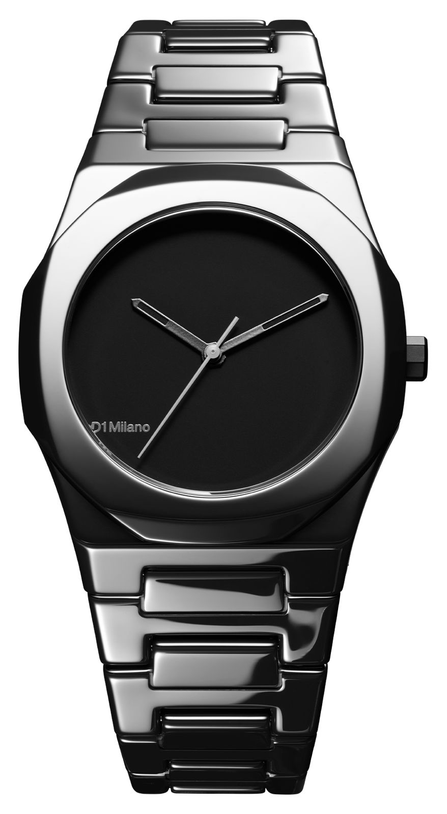 D1 Milano CEBU01 Ceramica Pure Black (37mm) Matte Black Dial Watch