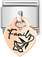 Nomination Classic Family Engraved Plate Steel Charm 431803/04