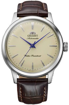 Orient Bambino 36mm Automatic Watch – Ivory Dial & Brown Leather Strap RA-BB0104Y30B