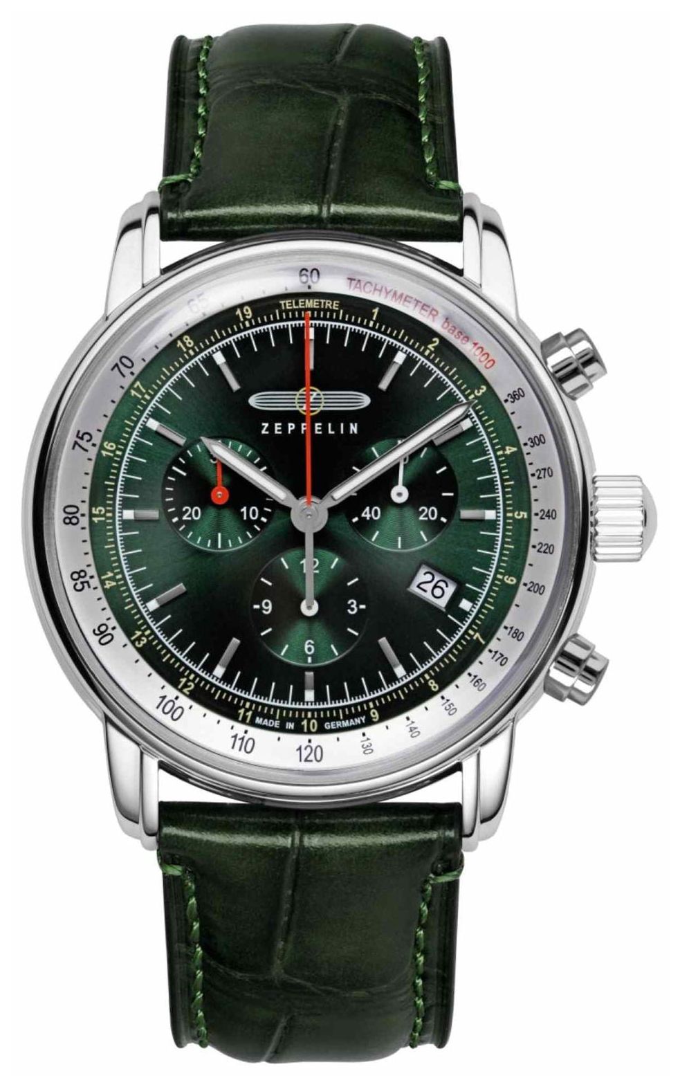 Zeppelin 8888-4 LZ 14 Marine Quartz Chronograph (42mm) Dark Watch
