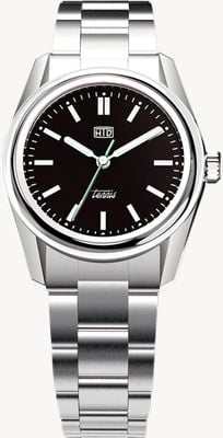 HTD Tennis Chic Velvet Black Automatic (37mm) Black Dial / Stainless Steel Bracelet T23S01_CVB
