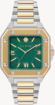 Philipp Plein PLEIN EDGE Quartz (42mm) Green Dial / Two-Tone Stainless Steel Bracelet PWYGA0326