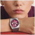 Thomas Sabo Moon And Stars Quartz (39mm) Red Sunray Dial / Stainless Steel Bracelet WA0466-201-212-39 - alternate view 5
