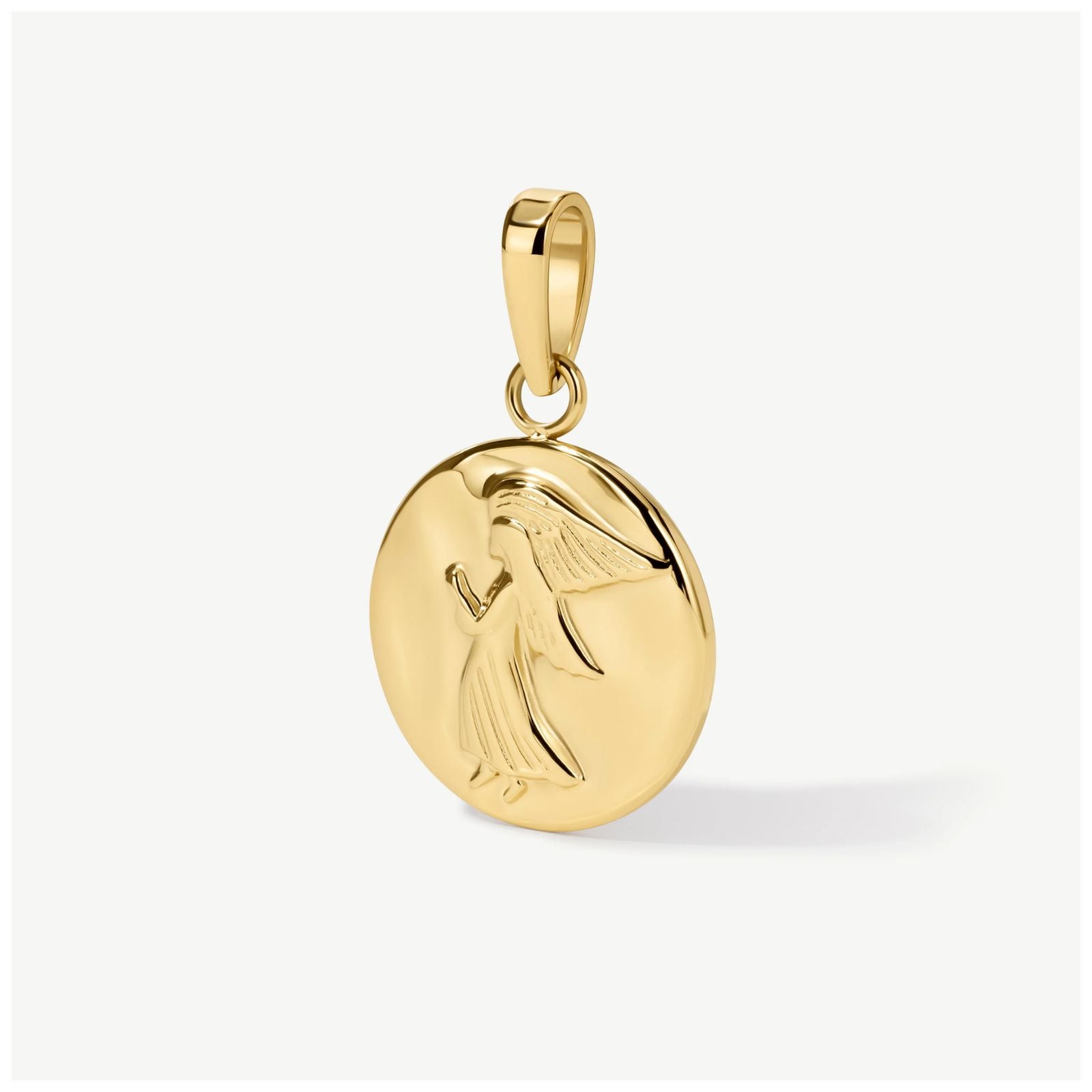 D.LOUISE CH01 Gold Tone Guardian Angel Pendant Jewellery