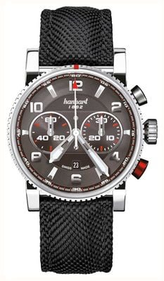 Hanhart PRIMUS Racer Automatic Chronograph (44mm) Anthracite Dial / Black Textile Strap - M 741.240-3020