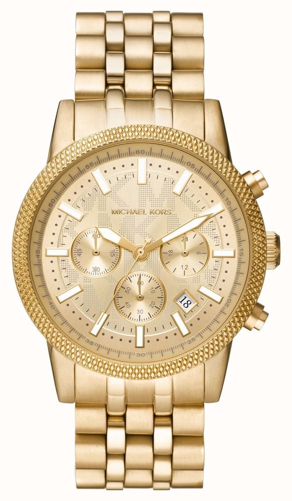 Michael Kors Hutton Gold Toned Chronograph Watch MK8953 First Class Watches