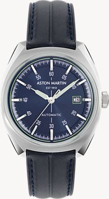 Aston Martin TS2 Timeless Automatic (41mm) Blue Sunray Dial / Blue Leather Strap MTTS2S604