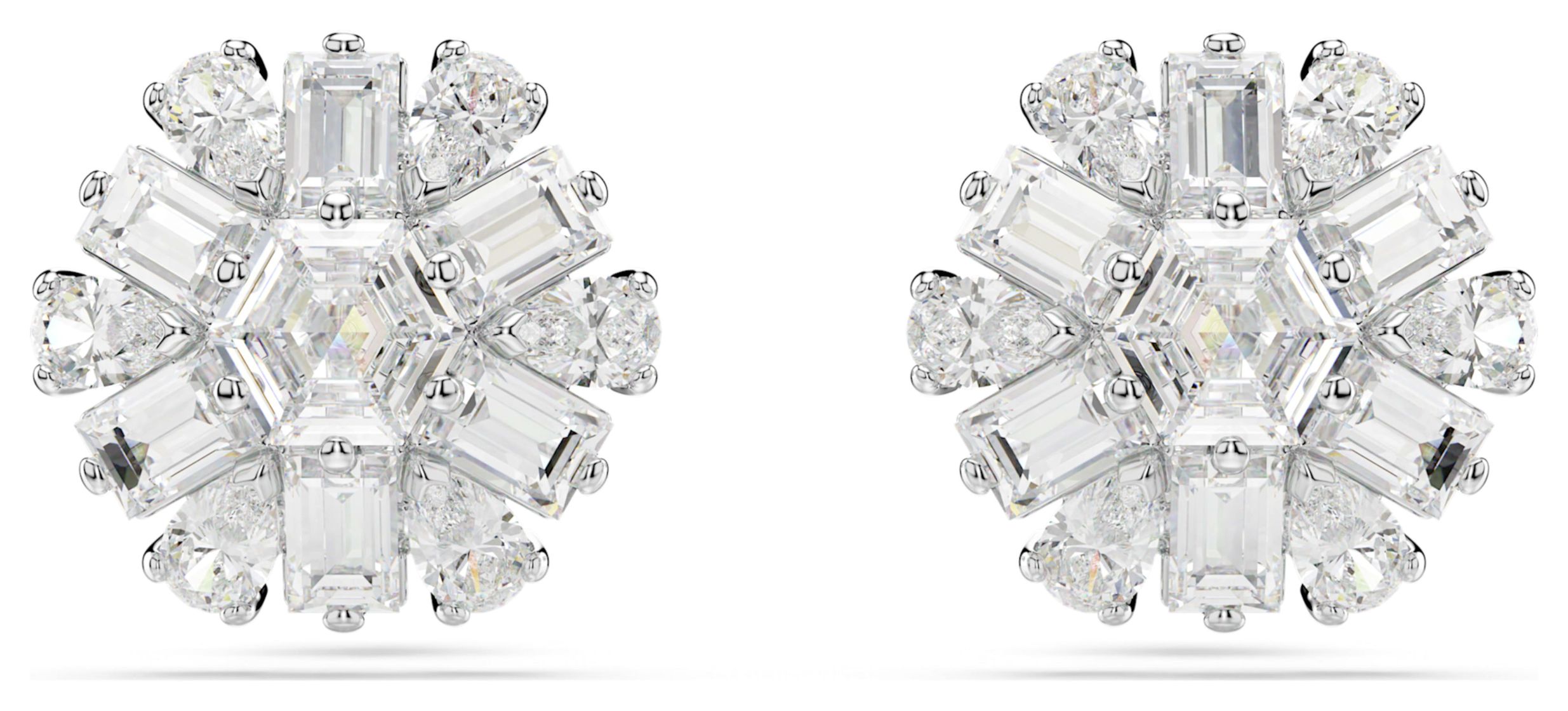 Swarovski 5691483 Idyllia Stud Earrings Snowflake White Jewellery