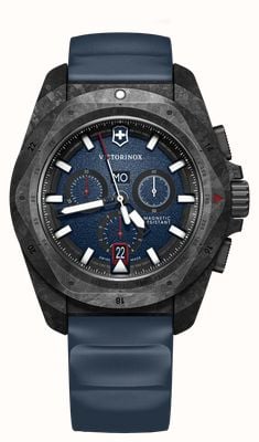 Victorinox I.N.O.X. Chrono Carbon (43mm) Blue Dial / Blue Rubber Strap 242082