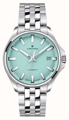 Junghans Meister S Automatic 36 (36mm) Bright Mint-Green Dial / Stainless Steel Bracelet 27/4581.44