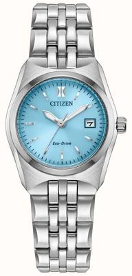 Citizen Eco-Drive Corso (27mm) Blue Sunray Dial / Stainless Steel Bracelet EW2291-51L