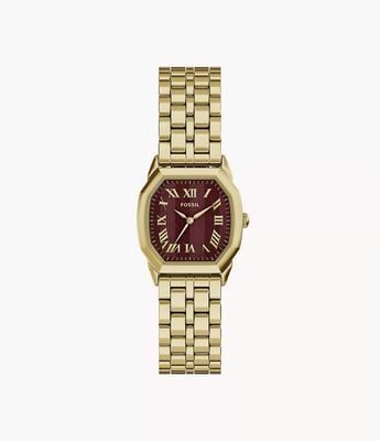 Fossil Harlow 27 mm Three-Hand Gold-Tone Stainless Steel ES5511