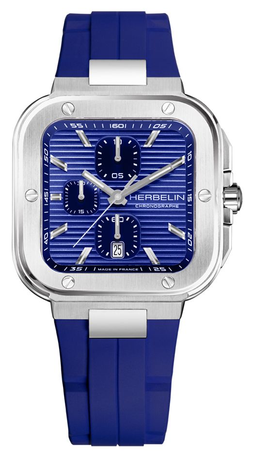 Herbelin 35646A115CB Cap Camarat Square Quartz Chronograph ( Watch