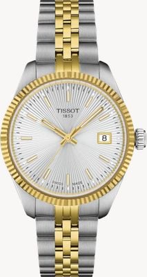 Tissot Women's Ballade (34mm) Silver Dial / Two-Tone Stainless Steel Bracelet T1562102203100