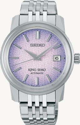 Seiko King Seiko KSK 6L ‘Tenjin-Fuji Violet’ (38.6mm) Purple Dial / Stainless Steel Bracelet SJE107J1