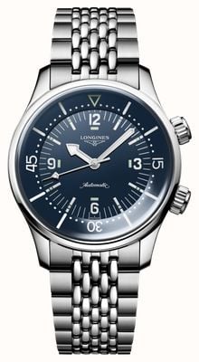 LONGINES Legend Diver Chronometer Certified Automatic (39mm) Blue Lacquered Dial / Stainless Steel Bracelet L37644907