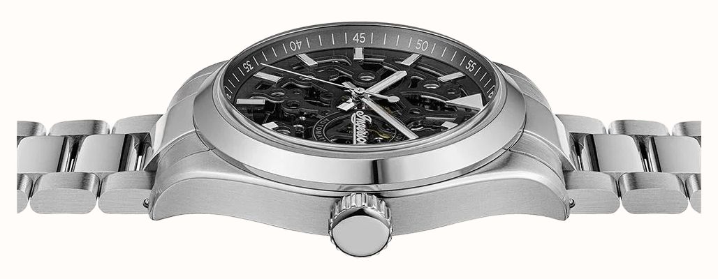 Ingersoll THE DECK Automatic (40mm) Black Skeleton Dial / Stainless Steel Bracelet I18401 - alternate view 2