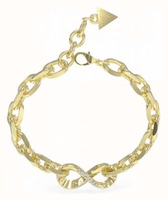 Guess Endless Dream Gold Crystal Infinity Bracelet JUBB03275JWYGL