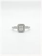 0.32ct Round Brilliant Natural Diamond Platinum Halo Ring ENG29337