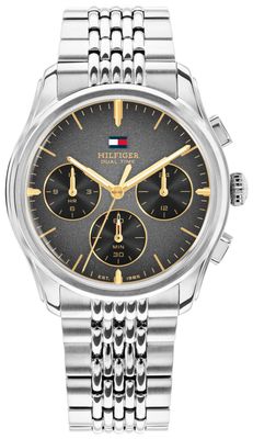 Tommy Hilfiger The Empire Stainless Steel Black Dial Watch 1710812