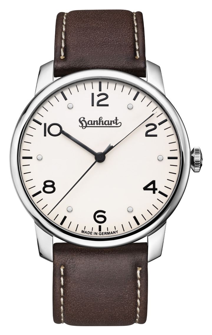 Hanhart 782.250-8110 PIONEER Silva (38.5mm) White Dial / Watch