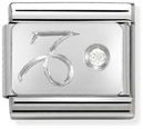 Nomination Classic Capricorn Cubic Zirconia Sterling Silver Charm 330302/10