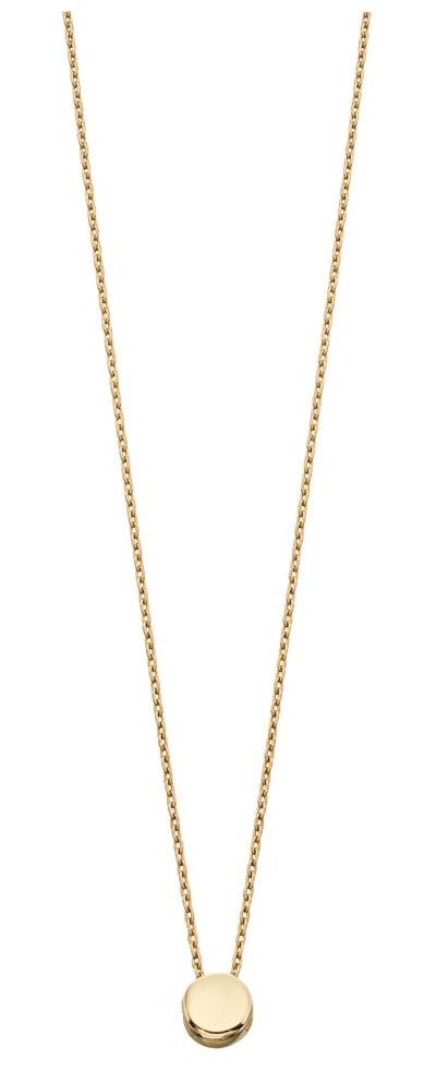 Elements Gold GN289 9ct Yellow gold Tiny Circle Pend And Jewellery