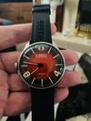 Customer picture of U-Boat Darkmoon SS (44mm) Cardinal Red Soleil Dial / Black Vulcanised Rubber Strap 8701/B