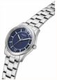 Guess Mens Quentin Blue Sunray Dial Silver-Tone Stainless Steel Bracelet GW1127G1 - alternate view 5