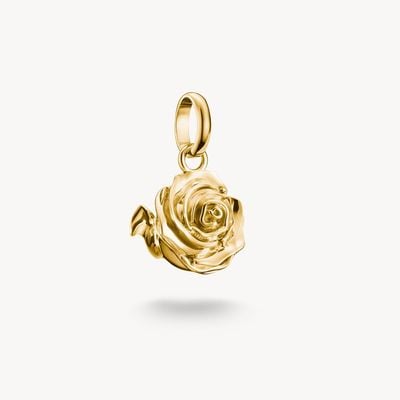 Thomas Sabo Charm pendant rose blossom Connect gold-plated CC1263-413-39