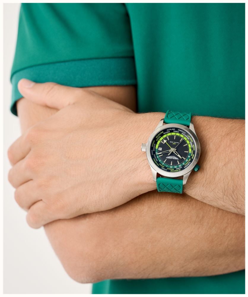 Aston Martin GRZ Icon Quartz Racing Zone GMT (41mm) Podium Green Dial / Steel Bracelet + Silicone Strap MTIZ1F503 - alternate view 8