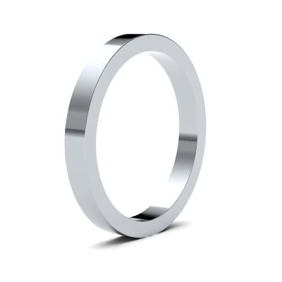 James Moore Wedding Ring  | 2.5mm | Heavy | Size Flat | AG_2.5LHF-9W AG_2.5LHF-9W