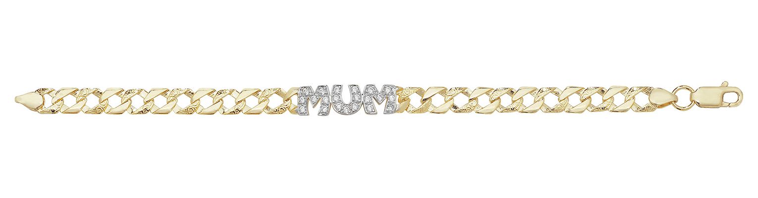 Treasure House BR596 Women's 9ct Yellow Gold 7.5 Inches Jewellery