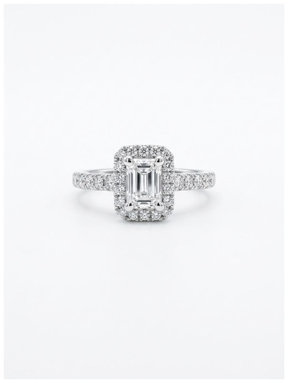James Moore & Co J98039 0.56ct Natural Emerald Diamond Jewellery