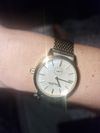 Customer picture of Thomas Sabo Women's Glam Spirit Gold Tone Mesh Bracelet White Dial WA0302-264-213-33