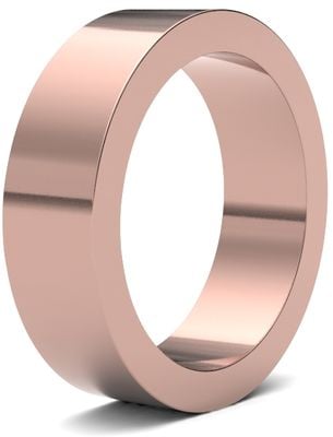 James Moore Wedding Rings | 9ct Rose Gold | 6mm | Heavy | Flat | AG_6GHF-9R