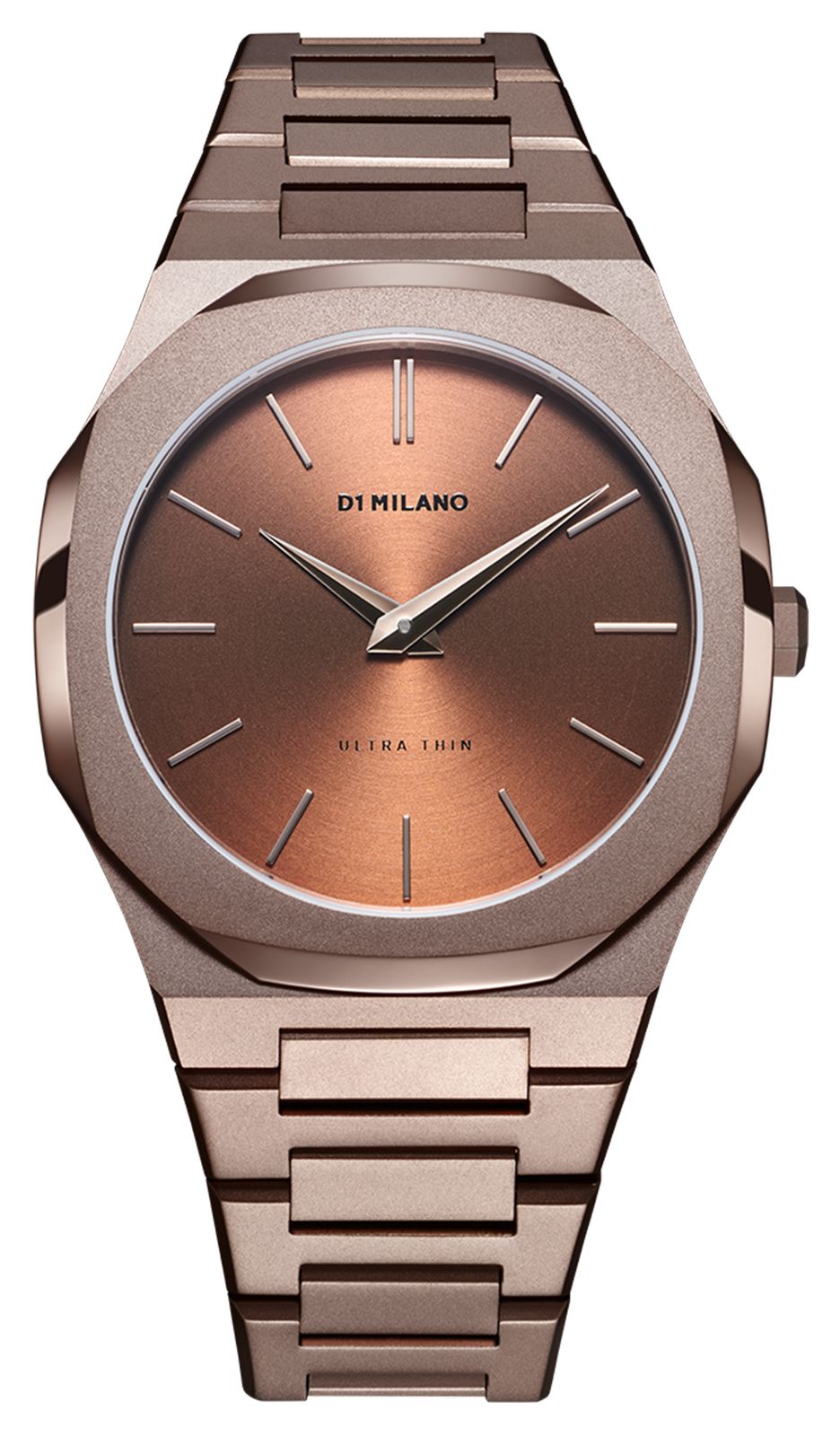 D1 Milano UTBJ10 Ultra Thin Chocolate (40mm) Brown Brushed Watch