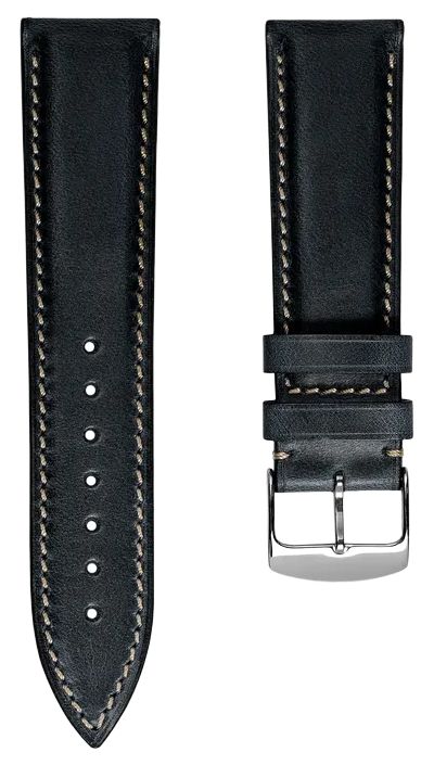 Duckworth Prestex HORWEEN-BLACK-20 Black Horween Genuine Watch