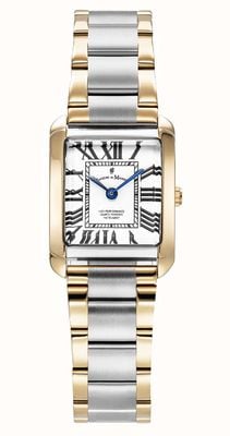 Jacques Du Manoir Emily Swiss Quartz (19mm) White Dial / Two-Tone Stainless Steel Bracelet JWL04403