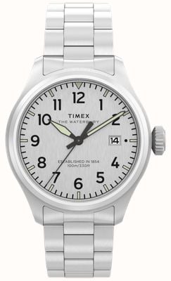 Timex Waterbury Ace (41mm) Silver Dial / Stainless Steel Bracelet TW2Y18800