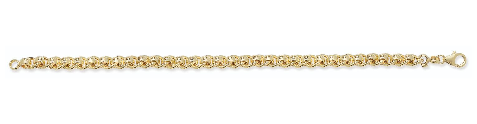 Treasure House BR589 Women's 9ct Yellow Gold 7.5 Inches Jewellery
