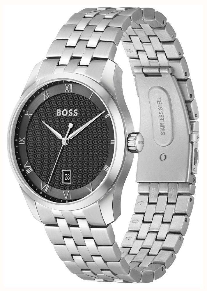 BOSS Graceful Mina Stainless Steel Black Dial Watch 1570204 - alternate view 2
