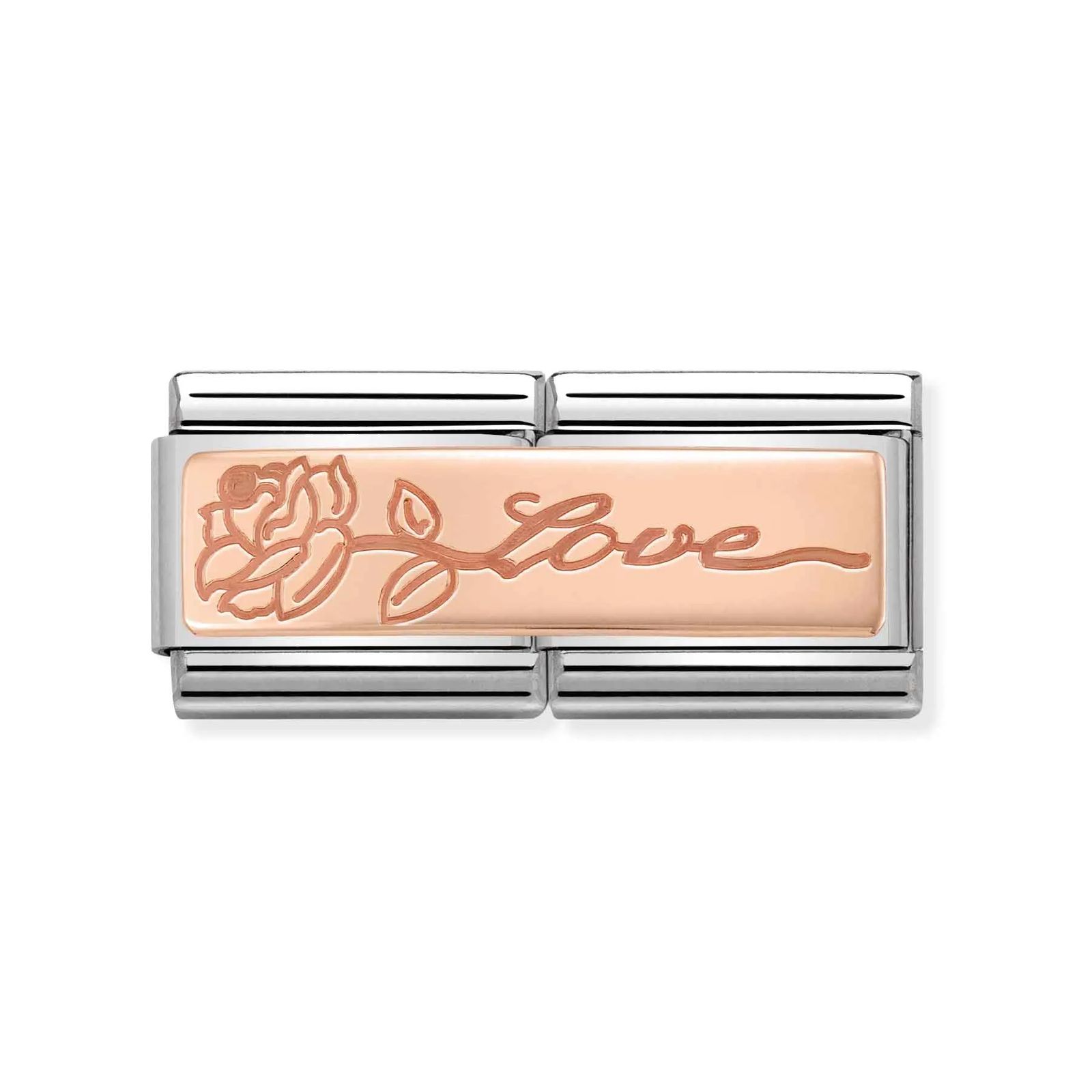 Nomination 430710/14 Classic DOUBLE LINK Rose Gold Love with Jewellery