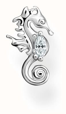 Thomas Sabo Sterling Silver Crystal Set Seahorse Single Stud Earring H2236-051-14