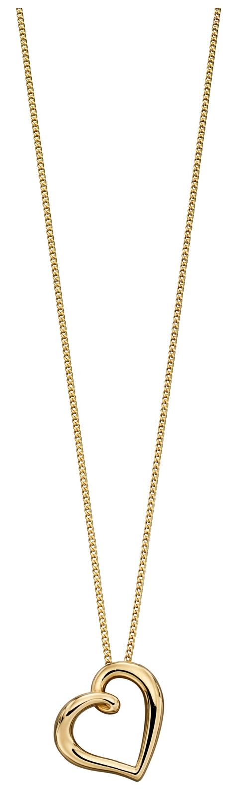 Elements Gold GP2173 9k Yellow Gold Heart Pendant Only Jewellery