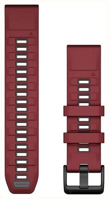 Garmin QuickFit® 22 Watch Bands, Marsala/Graphite Silicone 010-13392-06