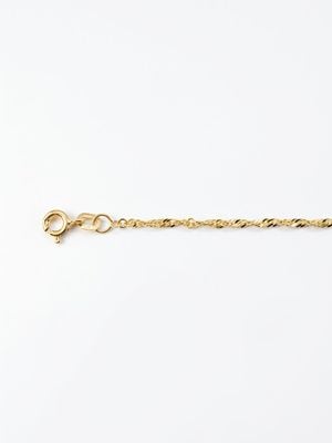 9ct Yellow Gold Solid Signapore 1.65mm 16" Chain SSIN-165-9Y-16